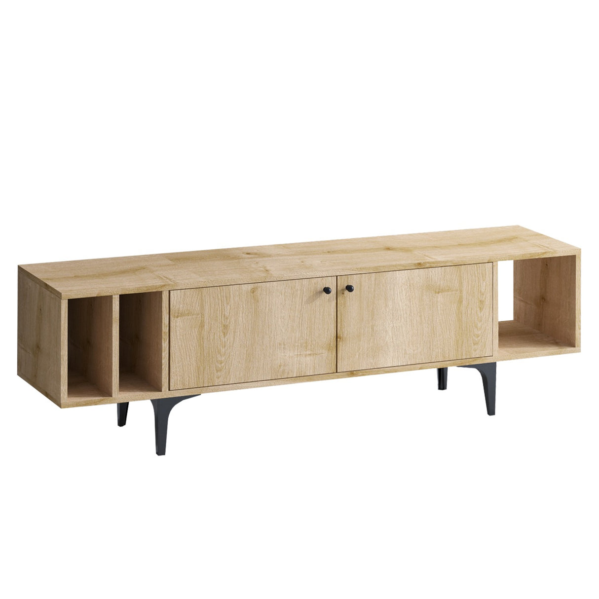 Comodă TV Ankaa, Stejar safir, 150x40x47 cm