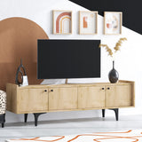 Comodă TV Chow, Stejar safir, 150x40x57 cm