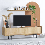 Comodă TV Cursa, Stejar safir, 100x17x15 cm