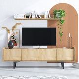 Comodă TV Cursa, Stejar safir, 100x17x15 cm