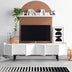 Comodă TV Kastra, Alb, 100x17x15 cm, SKU 393MRD1249, imagine 2