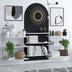 Bibliotecă Lungo, Alb - Negru, 85x20x216 cm, SKU 393MRD1281, imagine 2