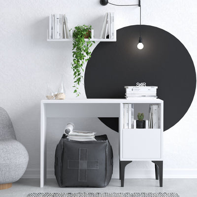 Birou Rish, Alb, 74x45x100 cm, SKU 393MRD1296, imagine 1