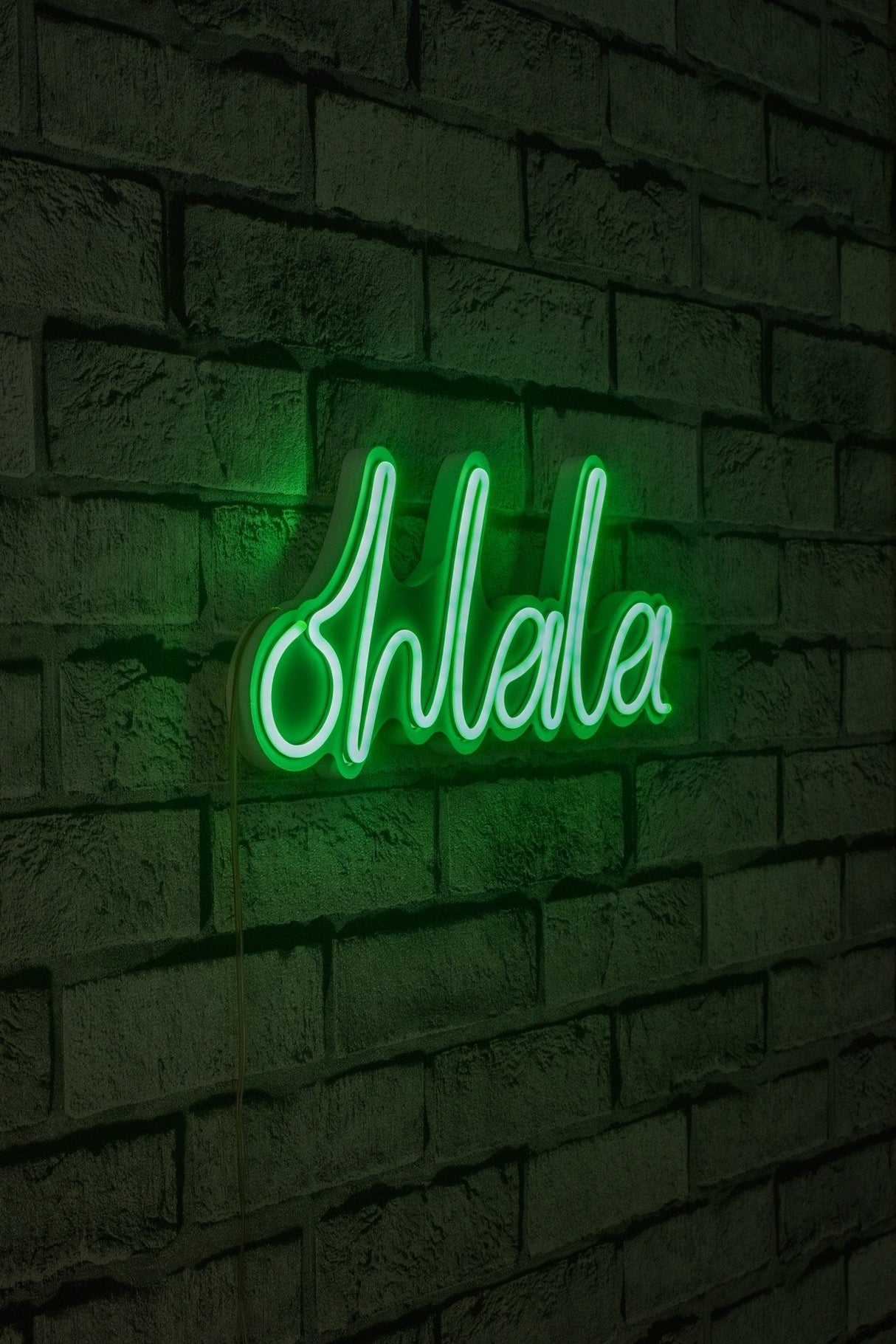 Lampă neon Oh La La, Diverse culori, 36x15x2 cm - Verde | SKU: 395NGR1689 | Lampă neon Oh La La, 36x15x2 cm, varianta Verde, produs pentru amenajarea locuinței, disponibil online în România la CasaMob