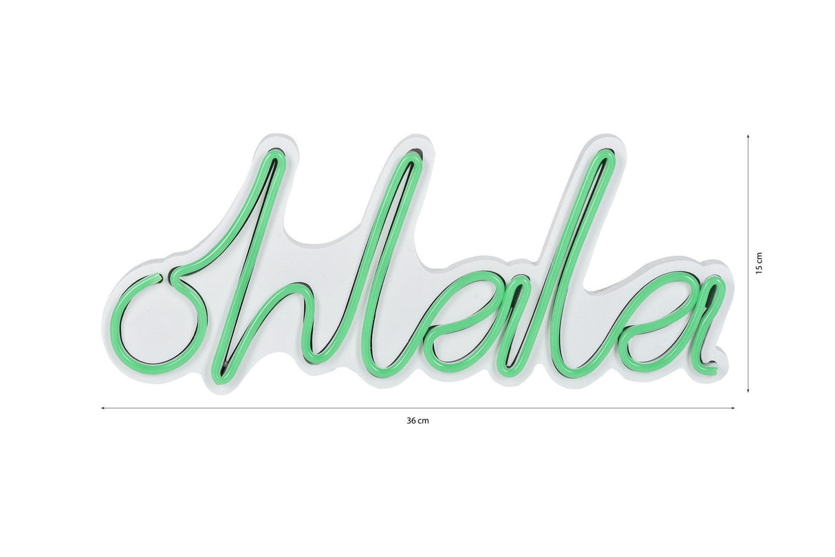 Lampă neon Oh La La, Diverse culori, 36x15x2 cm - Verde | SKU: 395NGR1689 | Lampă neon Oh La La, 36x15x2 cm, varianta Verde, produs pentru amenajarea locuinței, disponibil online în România la CasaMob
