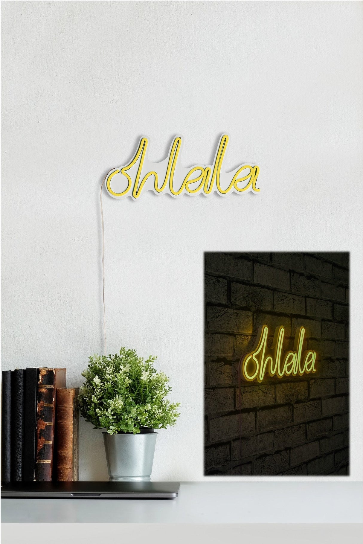 Lampă neon Oh La La, Diverse culori, 36x15x2 cm - Galben | SKU: 395NGR1690 | Lampă neon Oh La La, 36x15x2 cm, varianta Galben, produs pentru amenajarea locuinței, disponibil online în România la CasaMob