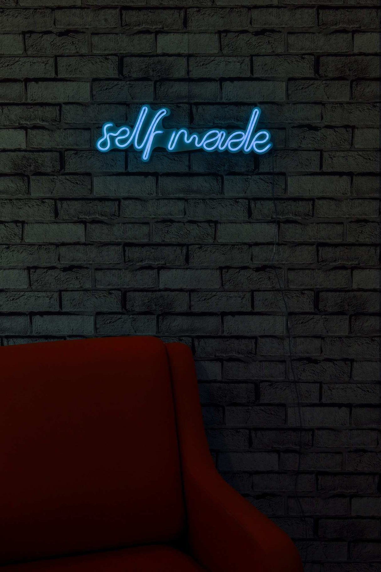 Lampă neon Self Made, Diverse culori, 48x16x2 cm - Albastru | SKU: 395NGR1714 | Lampă neon Self Made, 48x16x2 cm, varianta Albastru, produs pentru amenajarea locuinței, disponibil online în România la CasaMob