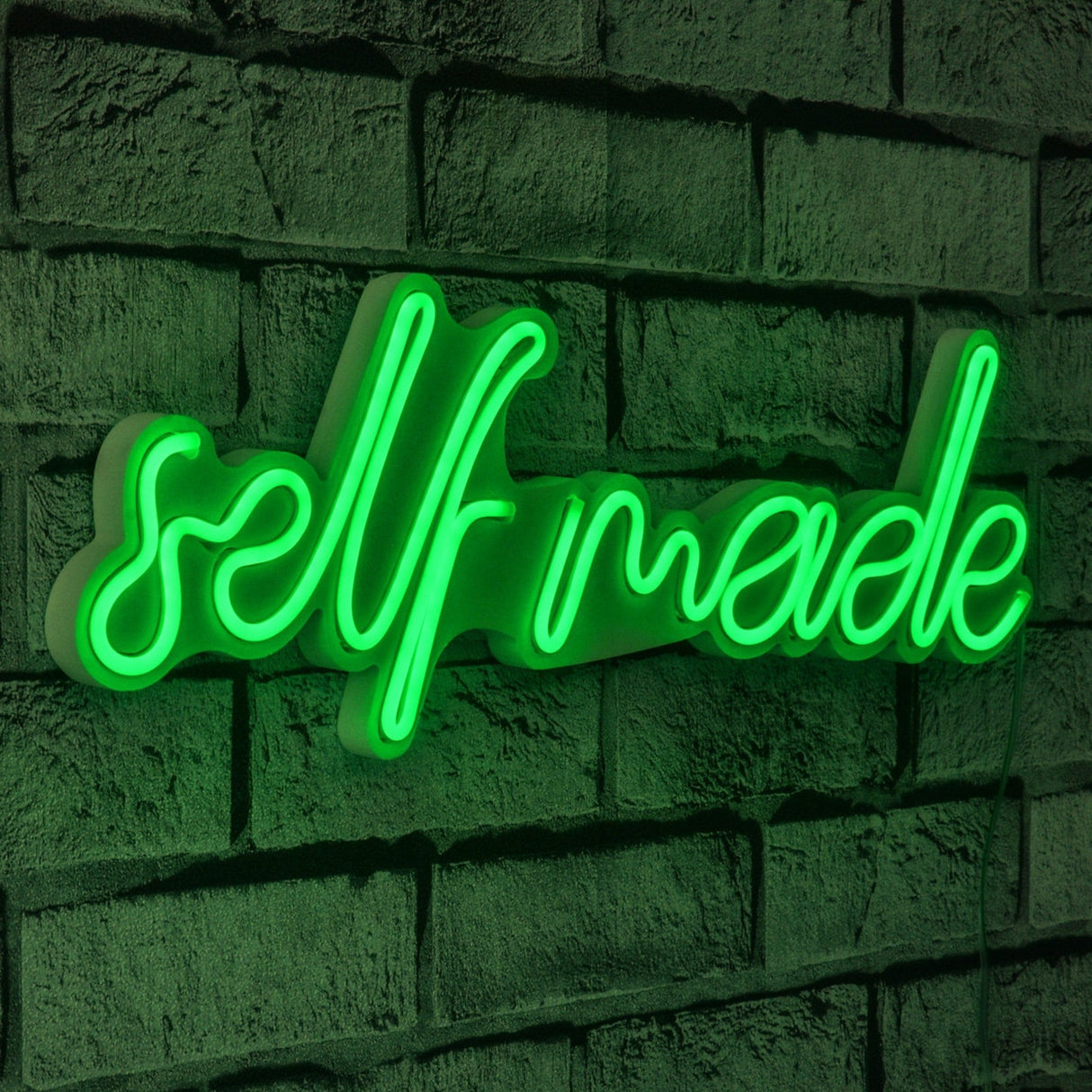 Lampă neon Self Made, Diverse culori, 48x16x2 cm - Verde | SKU: 395NGR1715 | Lampă neon Self Made, 48x16x2 cm, varianta Verde, produs pentru amenajarea locuinței, disponibil online în România la CasaMob