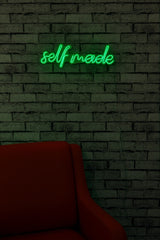 Lampă neon Self Made, Diverse culori, 48x16x2 cm - Verde | SKU: 395NGR1715 | Lampă neon Self Made, 48x16x2 cm, varianta Verde, produs pentru amenajarea locuinței, disponibil online în România la CasaMob