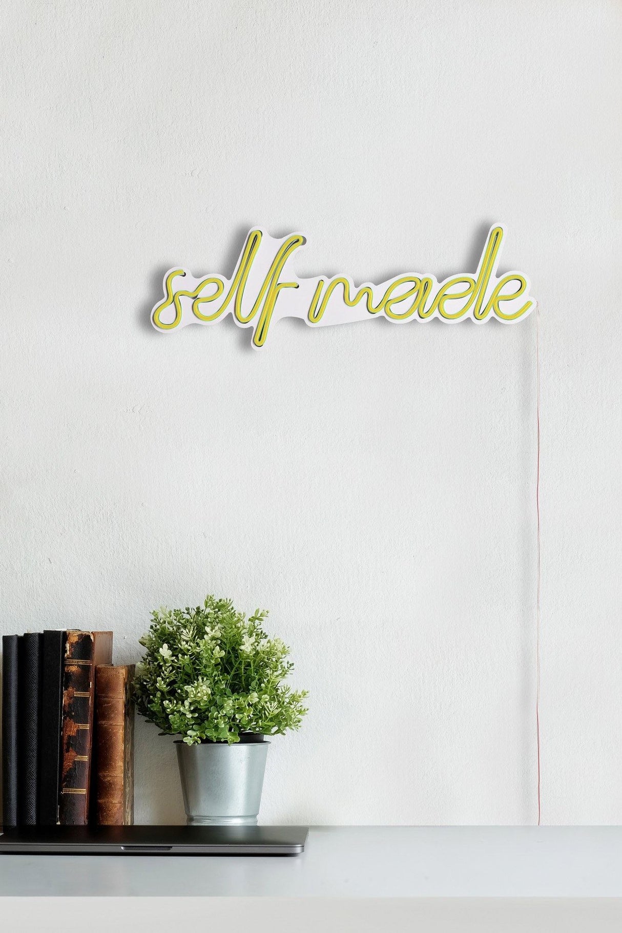 Lampă neon Self Made, Diverse culori, 48x16x2 cm - Galben | SKU: 395NGR1716 | Lampă neon Self Made, 48x16x2 cm, varianta Galben, produs pentru amenajarea locuinței, disponibil online în România la CasaMob