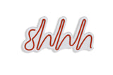 Lampă neon Shhh, Diverse culori, 34x17x2 cm - Roșu | SKU: 395NGR1723 | Lampă neon Shhh, 34x17x2 cm, varianta Roșu, produs pentru amenajarea locuinței, disponibil online în România la CasaMob
