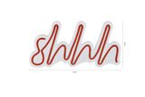 Lampă neon Shhh, Diverse culori, 34x17x2 cm - Roșu | SKU: 395NGR1723 | Lampă neon Shhh, 34x17x2 cm, varianta Roșu, produs pentru amenajarea locuinței, disponibil online în România la CasaMob