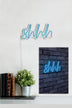 Albastru | SKU: 395NGR1724 | Lampă neon Shhh, 34x17x2 cm, varianta Albastru, produs pentru amenajarea locuinței, disponibil online în România la CasaMob