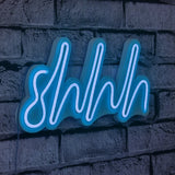 Lampă neon Shhh, Diverse culori, 34x17x2 cm - Albastru | SKU: 395NGR1724 | Lampă neon Shhh, 34x17x2 cm, varianta Albastru, produs pentru amenajarea locuinței, disponibil online în România la CasaMob