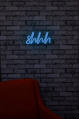Lampă neon Shhh, Diverse culori, 34x17x2 cm - Albastru | SKU: 395NGR1724 | Lampă neon Shhh, 34x17x2 cm, varianta Albastru, produs pentru amenajarea locuinței, disponibil online în România la CasaMob
