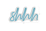 Lampă neon Shhh, Diverse culori, 34x17x2 cm - Albastru | SKU: 395NGR1724 | Lampă neon Shhh, 34x17x2 cm, varianta Albastru, produs pentru amenajarea locuinței, disponibil online în România la CasaMob