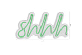 Lampă neon Shhh, Diverse culori, 34x17x2 cm - Verde | SKU: 395NGR1725 | Lampă neon Shhh, 34x17x2 cm, varianta Verde, produs pentru amenajarea locuinței, disponibil online în România la CasaMob