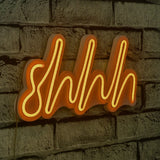 Lampă neon Shhh, Diverse culori, 34x17x2 cm - Galben | SKU: 395NGR1726 | Lampă neon Shhh, 34x17x2 cm, varianta Galben, produs pentru amenajarea locuinței, disponibil online în România la CasaMob