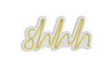 Lampă neon Shhh, Diverse culori, 34x17x2 cm - Galben | SKU: 395NGR1726 | Lampă neon Shhh, 34x17x2 cm, varianta Galben, produs pentru amenajarea locuinței, disponibil online în România la CasaMob