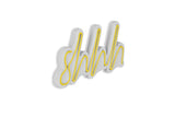 Lampă neon Shhh, Diverse culori, 34x17x2 cm - Galben | SKU: 395NGR1726 | Lampă neon Shhh, 34x17x2 cm, varianta Galben, produs pentru amenajarea locuinței, disponibil online în România la CasaMob