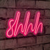 Roz | SKU: 395NGR1727 | Lampă neon Shhh, 34x17x2 cm, varianta Roz, produs pentru amenajarea locuinței, disponibil online în România la CasaMob