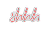 Lampă neon Shhh, Diverse culori, 34x17x2 cm - Roz | SKU: 395NGR1727 | Lampă neon Shhh, 34x17x2 cm, varianta Roz, produs pentru amenajarea locuinței, disponibil online în România la CasaMob