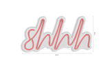 Lampă neon Shhh, Diverse culori, 34x17x2 cm - Roz | SKU: 395NGR1727 | Lampă neon Shhh, 34x17x2 cm, varianta Roz, produs pentru amenajarea locuinței, disponibil online în România la CasaMob