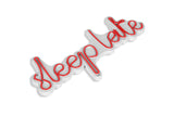 Lampă neon Sleep Late, Diverse culori, 46x20x2 cm - Roșu | SKU: 395NGR1728 | Lampă neon Sleep Late, 46x20x2 cm, varianta Roșu, produs pentru amenajarea locuinței, disponibil online în România la CasaMob