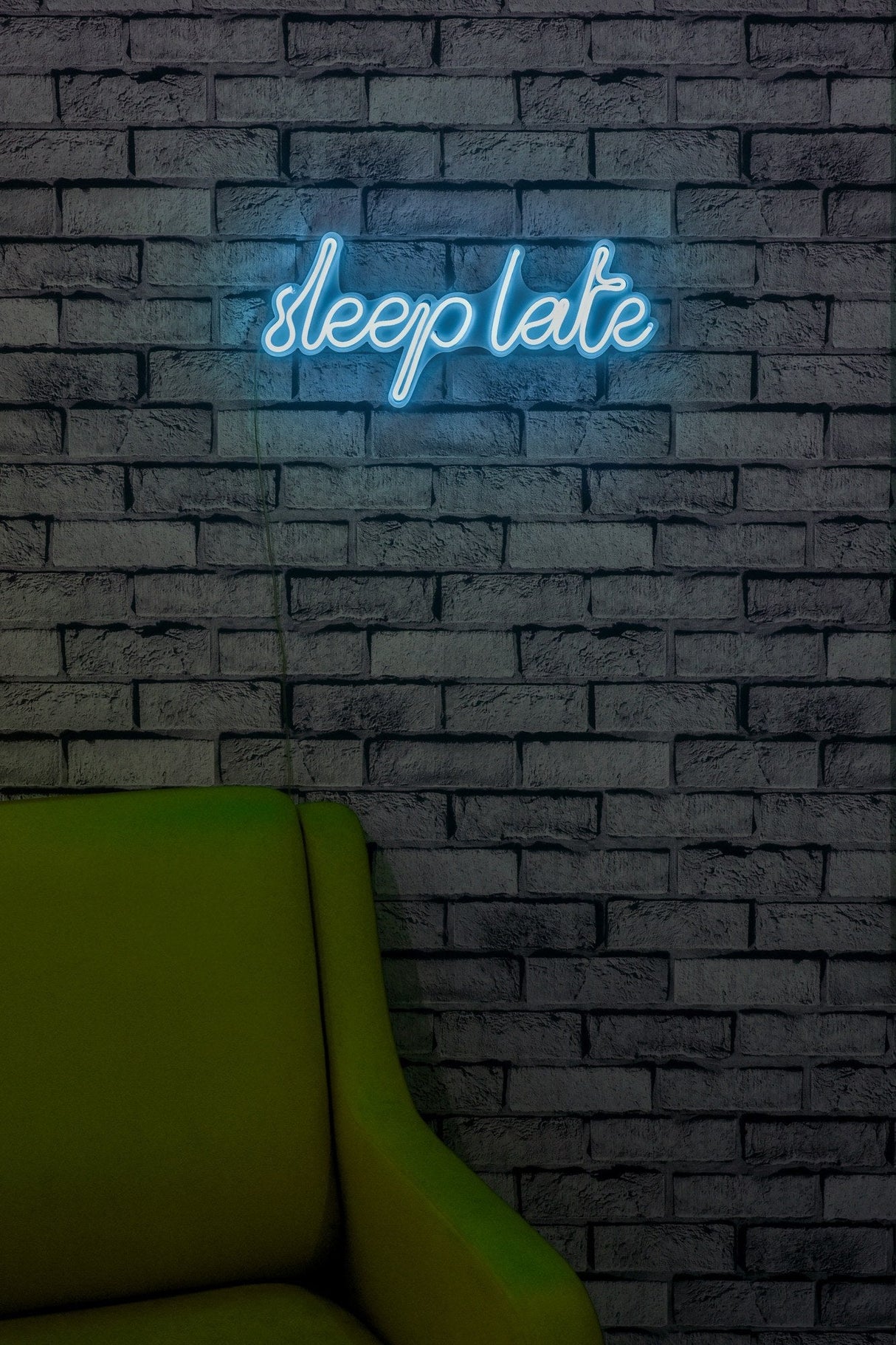 Lampă neon Sleep Late, Diverse culori, 46x20x2 cm - Albastru | SKU: 395NGR1729 | Lampă neon Sleep Late, 46x20x2 cm, varianta Albastru, produs pentru amenajarea locuinței, disponibil online în România la CasaMob