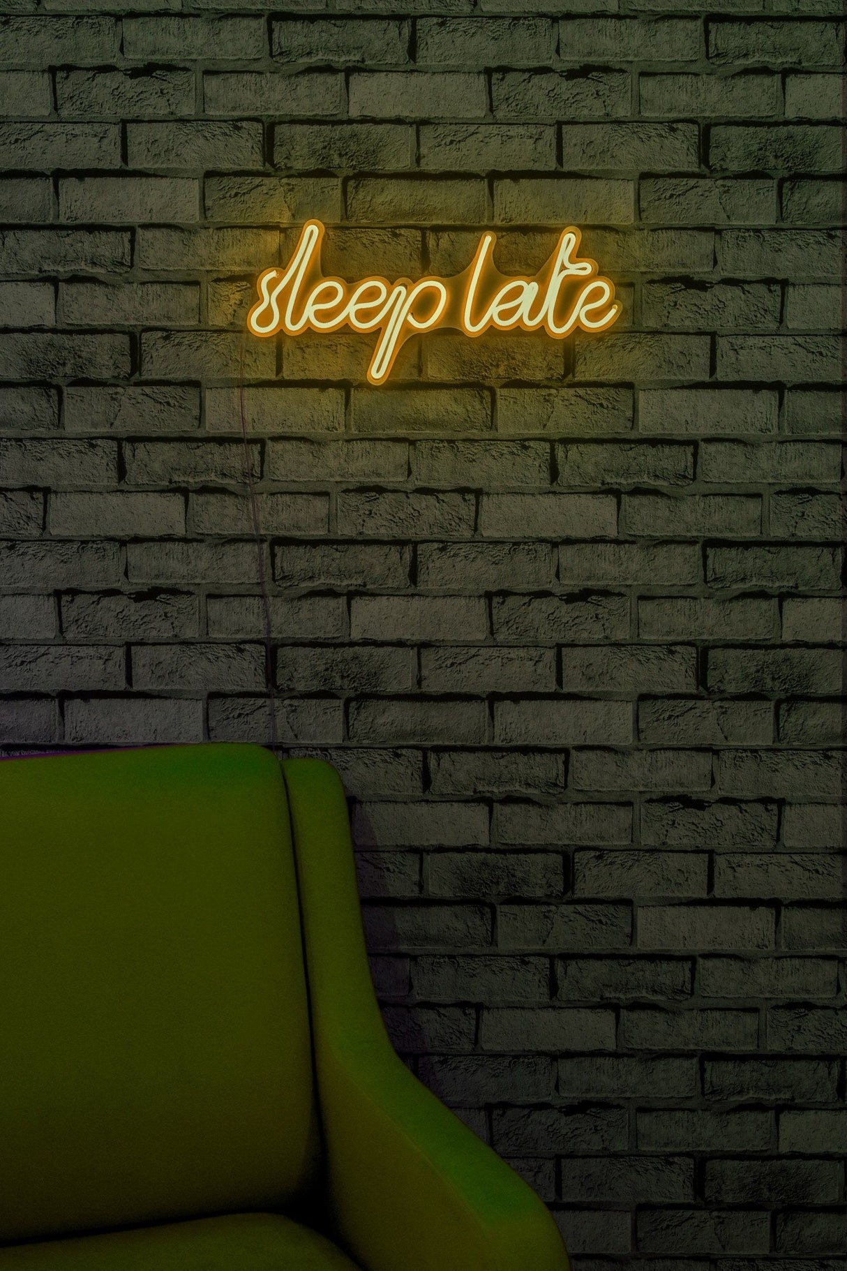 Lampă neon Sleep Late, Diverse culori, 46x20x2 cm - Galben | SKU: 395NGR1731 | Lampă neon Sleep Late, 46x20x2 cm, varianta Galben, produs pentru amenajarea locuinței, disponibil online în România la CasaMob