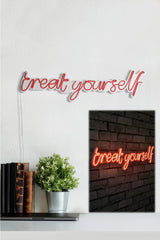 Lampă neon Treat Yourself, Diverse culori, 71x20x2 cm - Roșu | SKU: 395NGR1742 | Lampă neon Treat Yourself, 71x20x2 cm, varianta Roșu, produs pentru amenajarea locuinței, disponibil online în România la CasaMob
