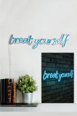 Lampă neon Treat Yourself, Diverse culori, 71x20x2 cm - Albastru | SKU: 395NGR1743 | Lampă neon Treat Yourself, 71x20x2 cm, varianta Albastru, produs pentru amenajarea locuinței, disponibil online în România la CasaMob
