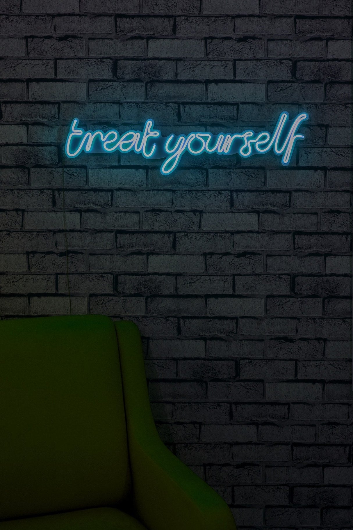 Lampă neon Treat Yourself, Diverse culori, 71x20x2 cm - Albastru | SKU: 395NGR1743 | Lampă neon Treat Yourself, 71x20x2 cm, varianta Albastru, produs pentru amenajarea locuinței, disponibil online în România la CasaMob