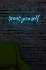 Lampă neon Treat Yourself, Diverse culori, 71x20x2 cm - Albastru | SKU: 395NGR1743 | Lampă neon Treat Yourself, 71x20x2 cm, varianta Albastru, produs pentru amenajarea locuinței, disponibil online în România la CasaMob