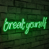 Lampă neon Treat Yourself, Diverse culori, 71x20x2 cm - Verde | SKU: 395NGR1744 | Lampă neon Treat Yourself, 71x20x2 cm, varianta Verde, produs pentru amenajarea locuinței, disponibil online în România la CasaMob