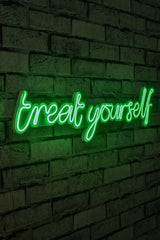 Lampă neon Treat Yourself, Diverse culori, 71x20x2 cm - Verde | SKU: 395NGR1744 | Lampă neon Treat Yourself, 71x20x2 cm, varianta Verde, produs pentru amenajarea locuinței, disponibil online în România la CasaMob