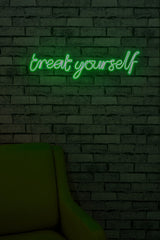 Lampă neon Treat Yourself, Diverse culori, 71x20x2 cm - Verde | SKU: 395NGR1744 | Lampă neon Treat Yourself, 71x20x2 cm, varianta Verde, produs pentru amenajarea locuinței, disponibil online în România la CasaMob