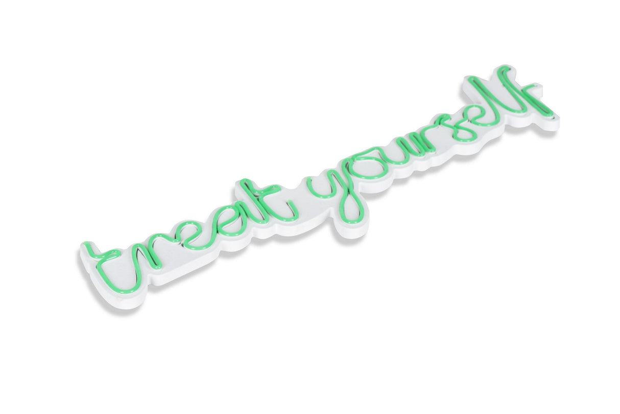Lampă neon Treat Yourself, Diverse culori, 71x20x2 cm - Verde | SKU: 395NGR1744 | Lampă neon Treat Yourself, 71x20x2 cm, varianta Verde, produs pentru amenajarea locuinței, disponibil online în România la CasaMob