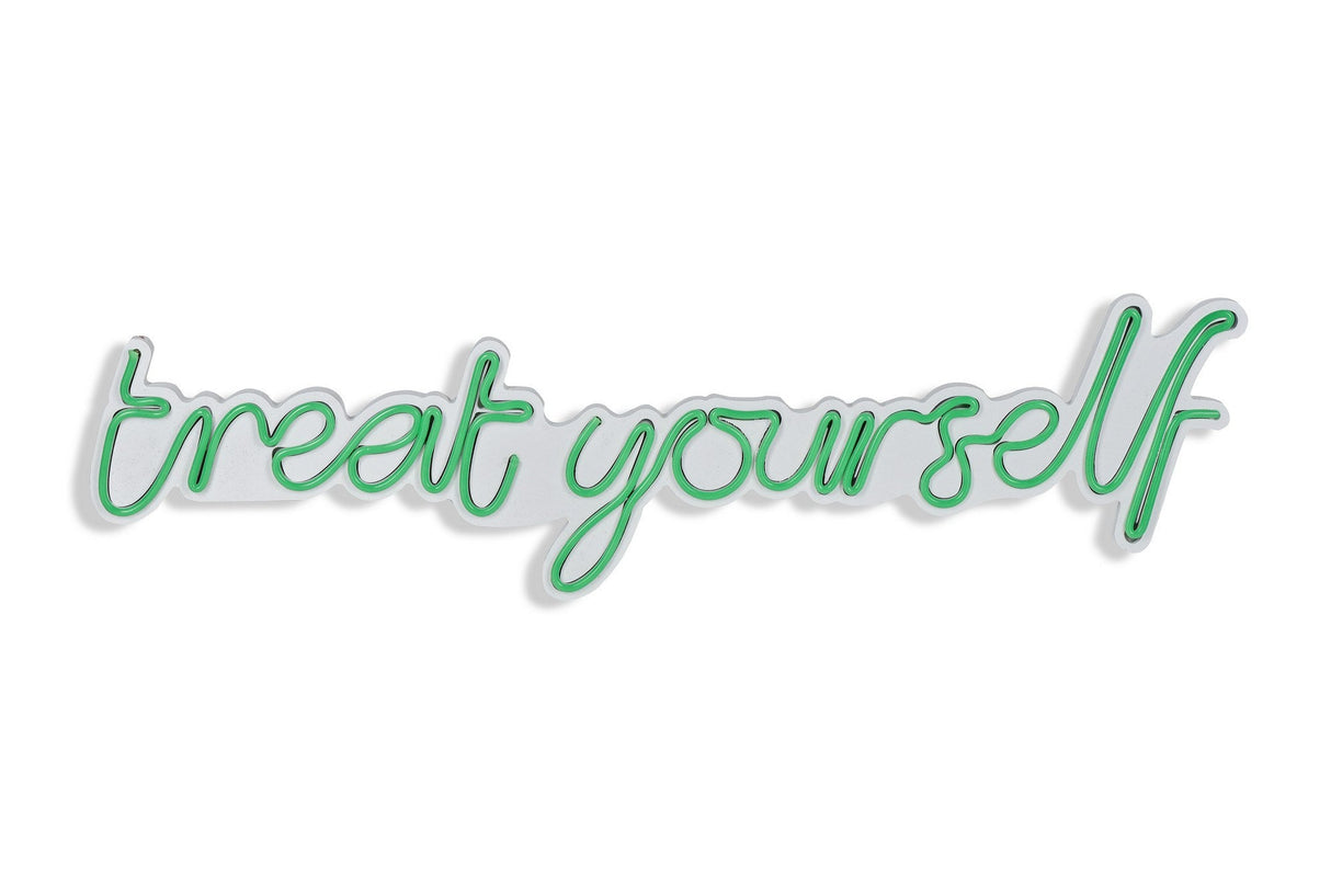 Lampă neon Treat Yourself, Diverse culori, 71x20x2 cm - Verde | SKU: 395NGR1744 | Lampă neon Treat Yourself, 71x20x2 cm, varianta Verde, produs pentru amenajarea locuinței, disponibil online în România la CasaMob