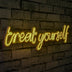 Galben | SKU: 395NGR1745 | Lampă neon Treat Yourself, 71x20x2 cm, varianta Galben, produs pentru amenajarea locuinței, disponibil online în România la CasaMob