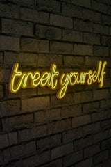 Lampă neon Treat Yourself, Diverse culori, 71x20x2 cm - Galben | SKU: 395NGR1745 | Lampă neon Treat Yourself, 71x20x2 cm, varianta Galben, produs pentru amenajarea locuinței, disponibil online în România la CasaMob