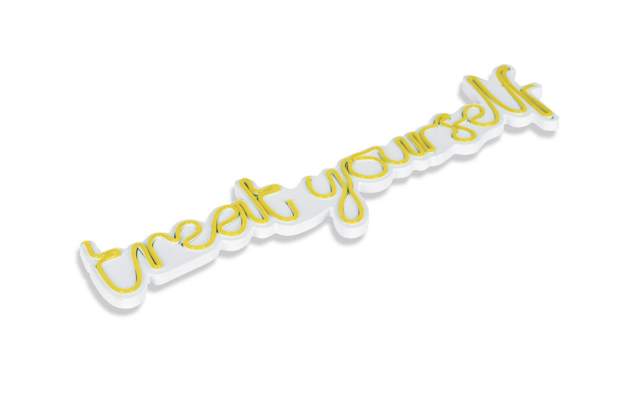 Lampă neon Treat Yourself, Diverse culori, 71x20x2 cm - Galben | SKU: 395NGR1745 | Lampă neon Treat Yourself, 71x20x2 cm, varianta Galben, produs pentru amenajarea locuinței, disponibil online în România la CasaMob