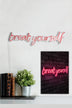 Roz | SKU: 395NGR1746 | Lampă neon Treat Yourself, 71x20x2 cm, varianta Roz, produs pentru amenajarea locuinței, disponibil online în România la CasaMob