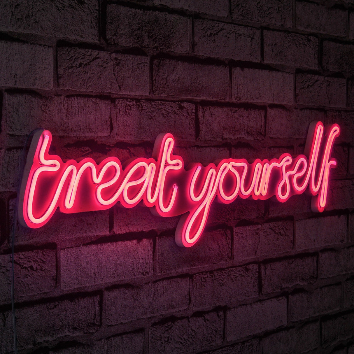 Lampă neon Treat Yourself, Diverse culori, 71x20x2 cm - Roz | SKU: 395NGR1746 | Lampă neon Treat Yourself, 71x20x2 cm, varianta Roz, produs pentru amenajarea locuinței, disponibil online în România la CasaMob