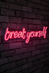 Lampă neon Treat Yourself, Diverse culori, 71x20x2 cm - Roz | SKU: 395NGR1746 | Lampă neon Treat Yourself, 71x20x2 cm, varianta Roz, produs pentru amenajarea locuinței, disponibil online în România la CasaMob