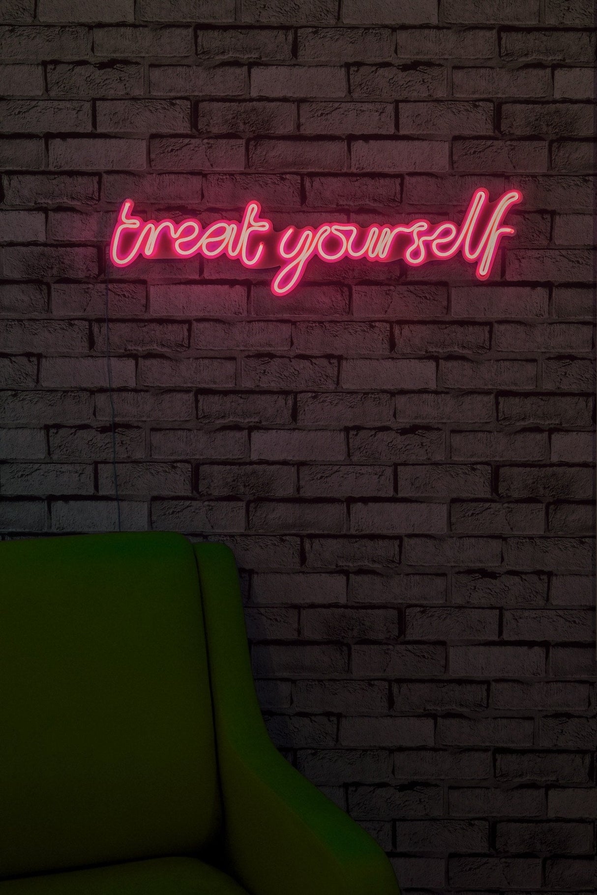 Lampă neon Treat Yourself, Diverse culori, 71x20x2 cm - Roz | SKU: 395NGR1746 | Lampă neon Treat Yourself, 71x20x2 cm, varianta Roz, produs pentru amenajarea locuinței, disponibil online în România la CasaMob