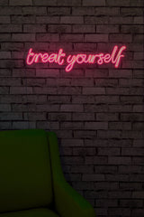 Lampă neon Treat Yourself, Diverse culori, 71x20x2 cm - Roz | SKU: 395NGR1746 | Lampă neon Treat Yourself, 71x20x2 cm, varianta Roz, produs pentru amenajarea locuinței, disponibil online în România la CasaMob
