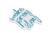 Lampă neon Wake Pray Slay, Diverse culori, 26x38x2 cm - Albastru | SKU: 395NGR1748 | Lampă neon Wake Pray Slay, 26x38x2 cm, varianta Albastru, produs pentru amenajarea locuinței, disponibil online în România la CasaMob