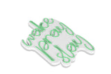 Lampă neon Wake Pray Slay, Diverse culori, 26x38x2 cm - Verde | SKU: 395NGR1749 | Lampă neon Wake Pray Slay, 26x38x2 cm, varianta Verde, produs pentru amenajarea locuinței, disponibil online în România la CasaMob