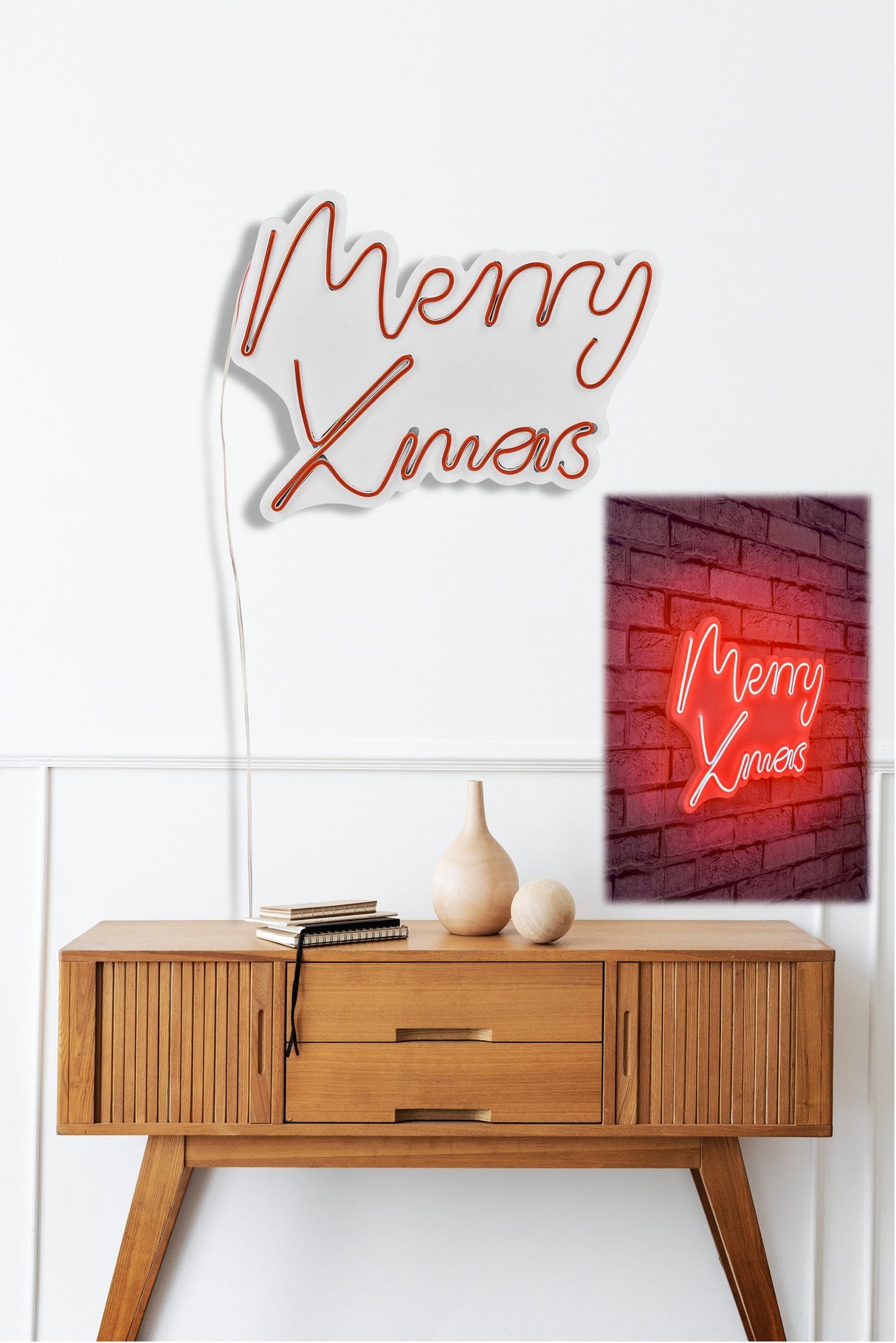 Lampă neon Merry Christmas, Diverse culori, 43x33x2 cm - Roșu | SKU: 395NGR1948 | Lampă neon Merry Christmas, 43x33x2 cm, varianta Roșu, produs pentru amenajarea locuinței, disponibil online în România la CasaMob